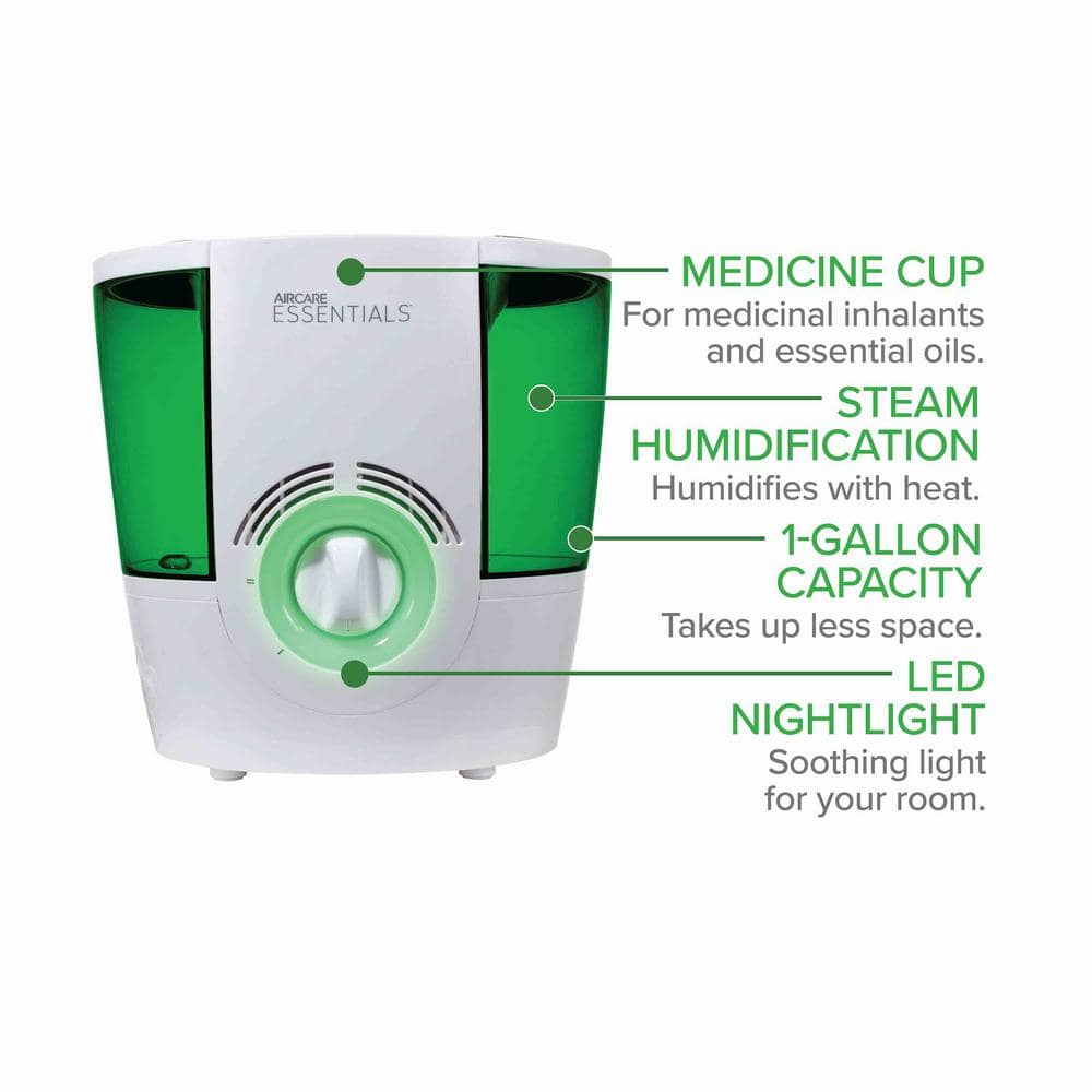 Ozark White and Green Filter-Free Steam Humidifier