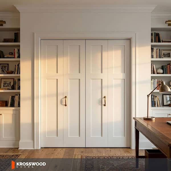 Krosswood Doors 72 in. x 80 in. Craftsman Shaker 2-Panel Solid