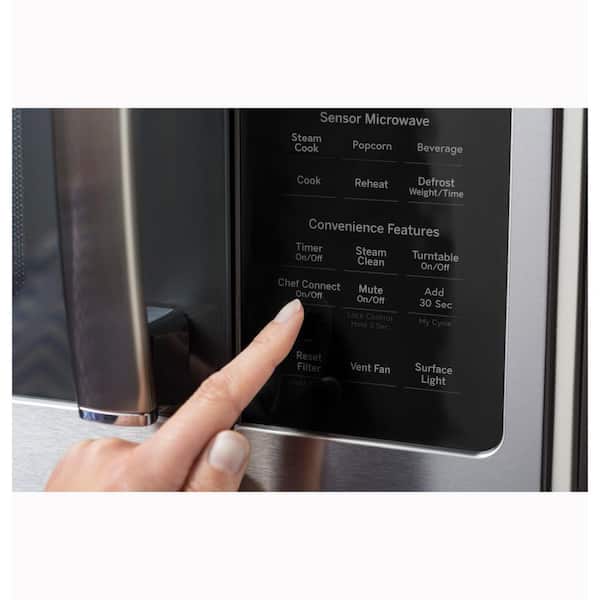 Have a question about GE Profile 1.7 cu. ft. Over the Range Microwave in Stainless Steel with Air Fry Pg 1 The Home Depot