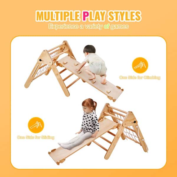 ▲あご当て Guarneri型 BoxWood HillClamp 4/4 SVOPES 4-in-1 Toddler Climbing Toys Set, Montessori Pikler
