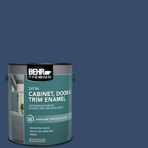 1 gal. #580D-7 Deep Royal Satin Enamel Interior/Exterior Cabinet, Door & Trim Paint