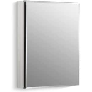 20 in. W x 26 in. H Rectangular Black Surface or Recessed Mount Bathroom Medicine Cabinet with Mirror