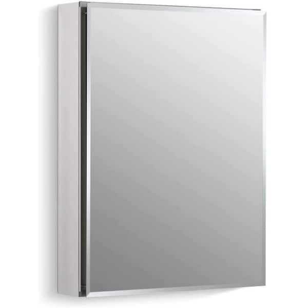 Cesicia 20 in. W x 26 in. H Rectangular Black Surface or Recessed Mount Bathroom Medicine Cabinet with Mirror