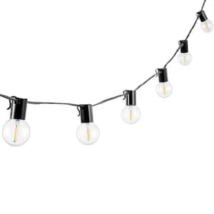 Huron 10-Light 10 ft. Outdoor Plug-In Integrated LED Globe String -Light