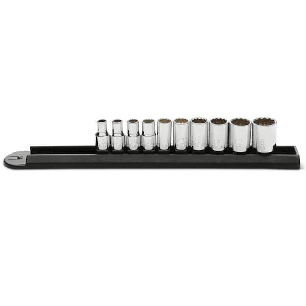 1/4 in. Drive 12-Point Socket Set (10-Piece)