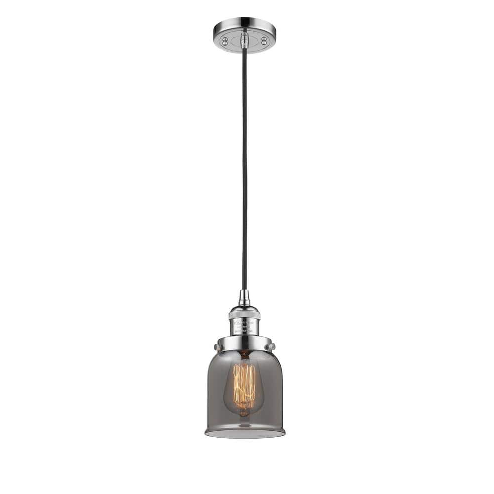 Mini Bell 5" Silver Chrome LED Mini Pendant for Indoor/Outdoor