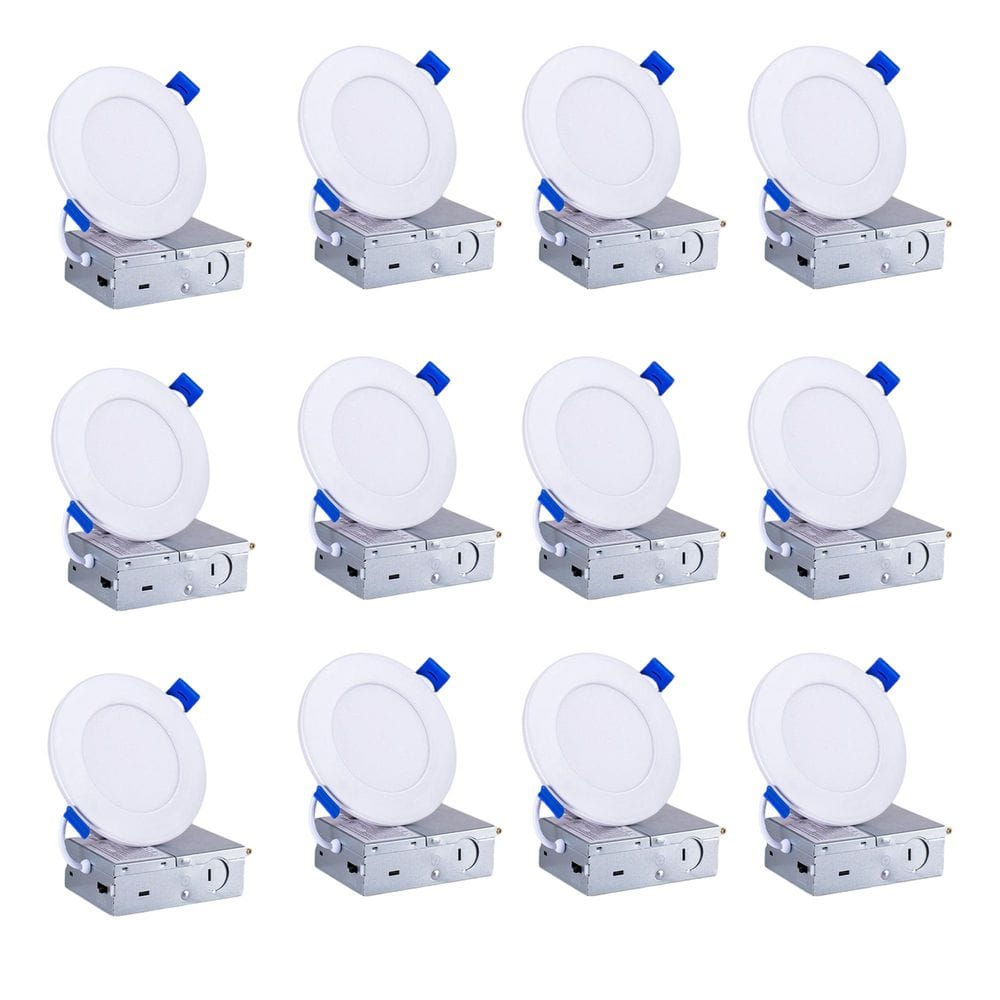6.7 in. Can Less Integrated LED with Night Light, 1200 Lumens, 5CCT, White (12-Pack) price history on PriceWatchPro