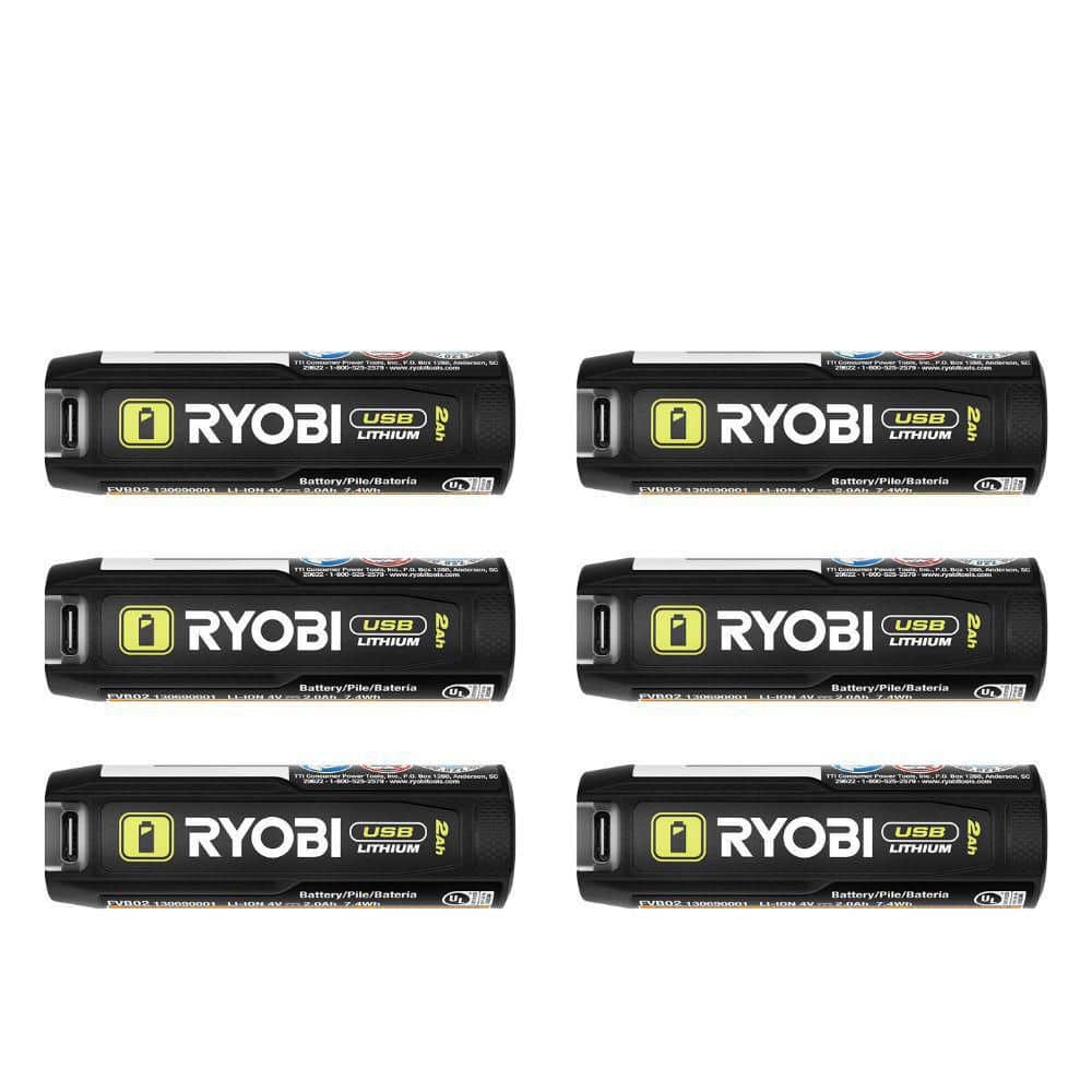 USB Lithium 2.0 Ah Lithium Rechargeable Batteries (6-Pack) price history on PriceWatchPro