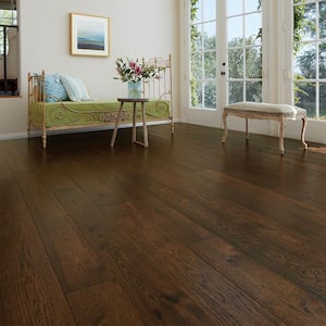 Hickory Trestles 3/8 in. Thick x 6-1/2 in. Wide x Varying Length Click Lock Hardwood Flooring (23.64 sq. ft. / case)