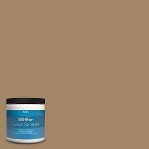 BEHR PREMIUM PLUS 8 oz. #N310-7 Classic Bronze Satin Enamel  Interior/Exterior Paint & Primer Color Sample B370316 - The Home Depot