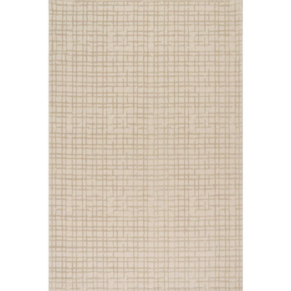 Lirielle Checkered Washable Area Cream 3 ft. x 5 ft. Indoor Area Rug price history on PriceWatchPro