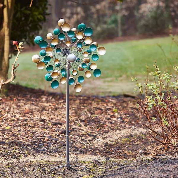 Southern Patio 36 in. H Lots of Dots Dual Kinetic Wind Spinner