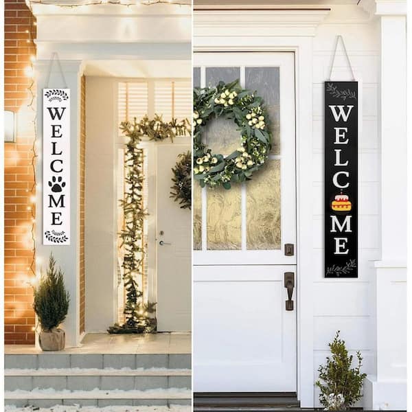 47 in. H Welcome Porch Wall Sign for Front Porch Standing