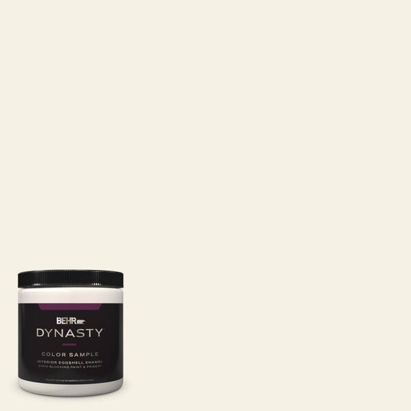 BEHR DYNASTY 8 oz. #ECC-16-2 Bright Moon Eggshell Enamel Stain-Blocking Interior Paint & Primer Sample