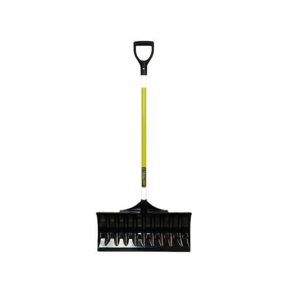 Seymour Structron 24 in. Poly/ABS Snow Pusher With 43 in. Reflective Fiberglass D-Grip Handle