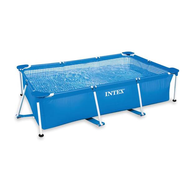 Intex 28270EH 86 in. x 59 in. x 23 in. Rectangular Frame Above Ground Baby Splash Swimming Pool - 2