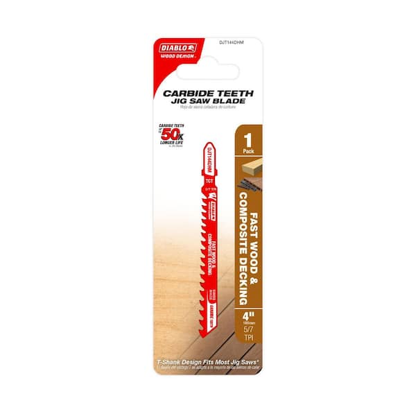 DIABLO 3 in. Diamond Grit Hard Tile Jigsaw Blade DJT150DG - The
