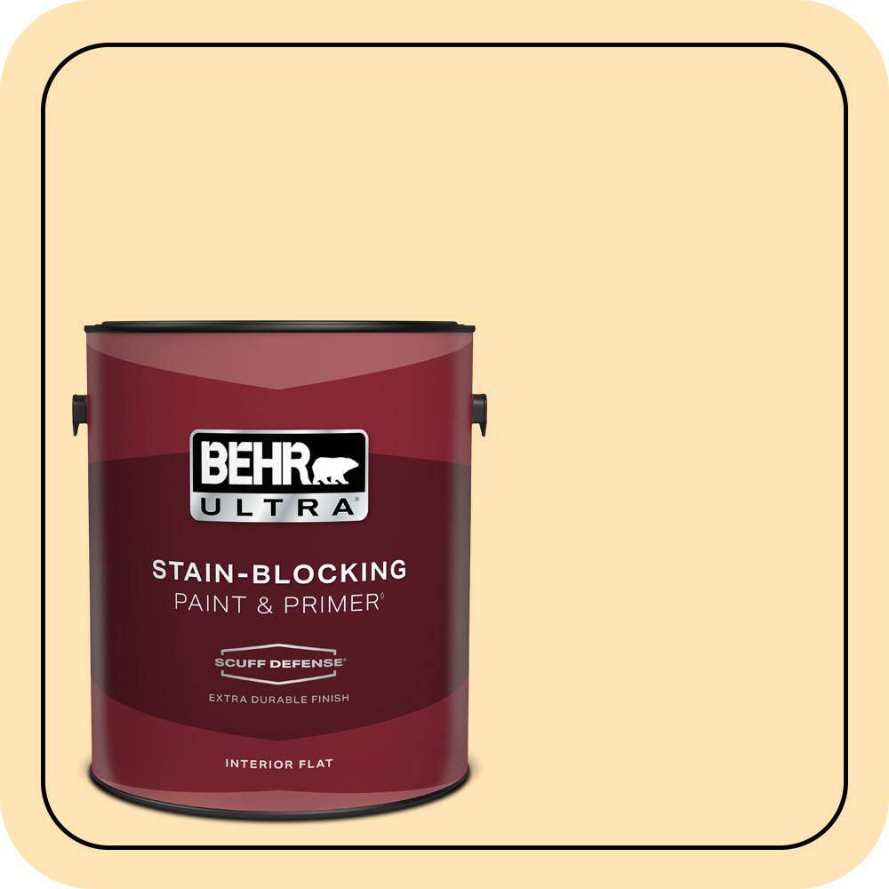1 gal. #P250-2 Golden Nectar Extra Durable Flat Interior Paint & Primer price history on PriceWatchPro
