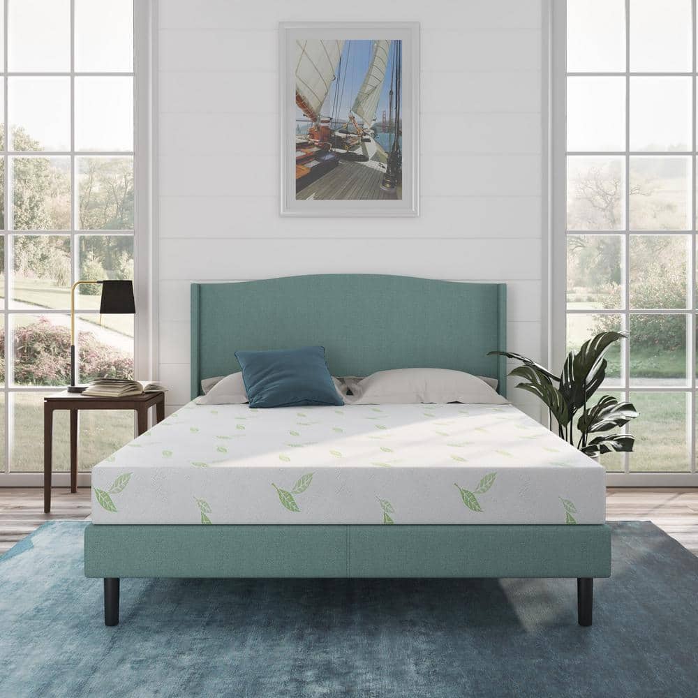 Anula Twin Medium Green Tea Memory Foam 6 in. Mattress