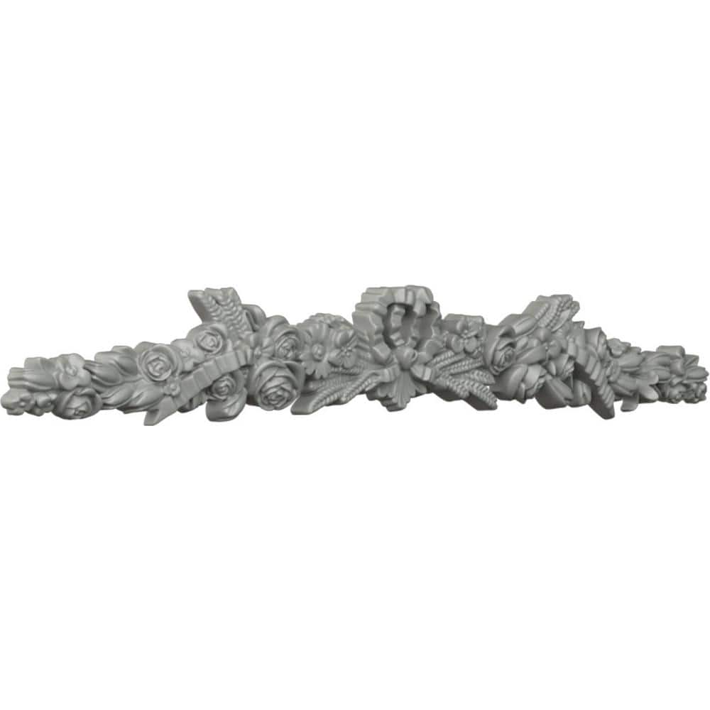 Viceroy 48'' White Primed Polyurethane Crown Onlay with Scrolls