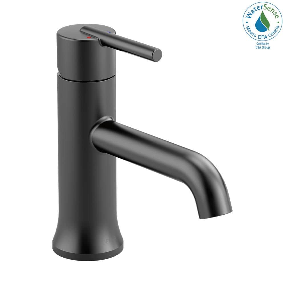 Sleek Matte Black Single-Handle Euro Motion Bathroom Faucet