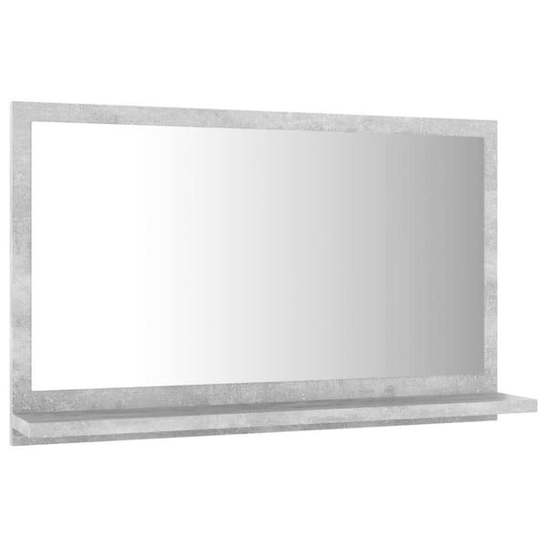 Unbranded 23.6 in. W x 14.6 in. H Rectangular Wood Framed Wall Mount Modern Decor Bathroom Vanity Mirror