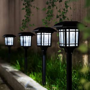 Solar Path Lights, Solar Powered Garden Lights Outdoor (Cold White) (8-Pack)