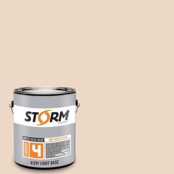 Storm System Category 4 1 gal. Sea Scallop Matte Exterior Wood Siding 100% Acrylic Latex Stain