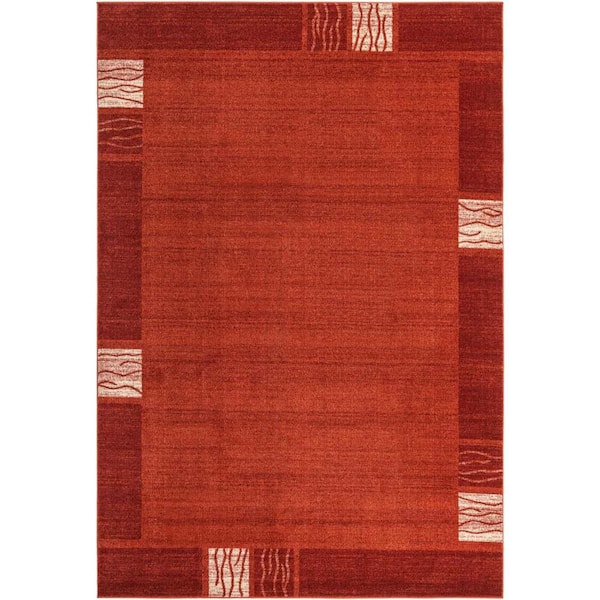 Del Mar Sarah Rust Red 7' 0 x 10' 0 Area Rug