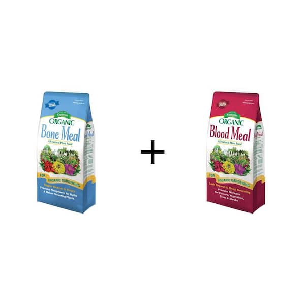 4 lbs. Organic Bone Meal and 3 lbs. All-Purpose Blood Meal Dry Plant Food Combo