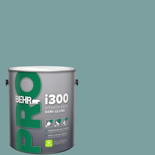 1 gal. #S440-4 Tower Bridge Semi-Gloss Interior Paint