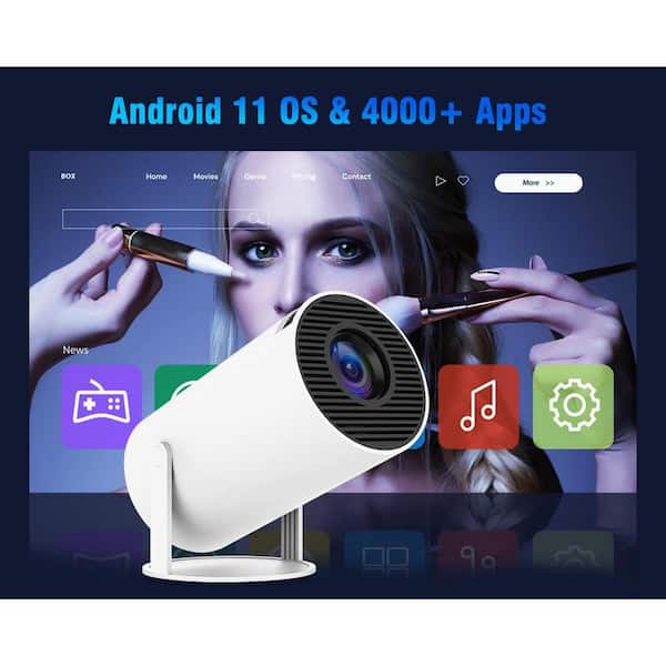 Lukyamzn 1920 x 1080 Full HD WiFi Bluetooth Mini Portable