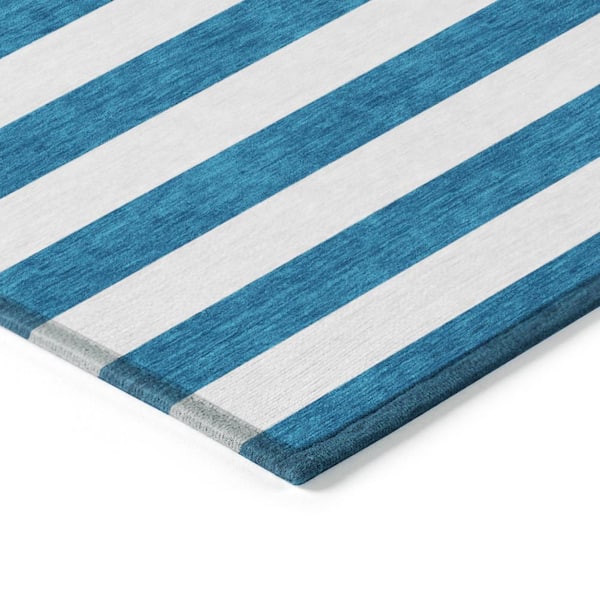 Chantille ACN528 Navy 9 ft. x 12 ft. Machine Washable Indoor/Outdoor Geometric Area Rug