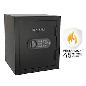 Onyx 1.01 cu. ft. Fireproof Home and Office Safe with Electronic Lock, Matte Black