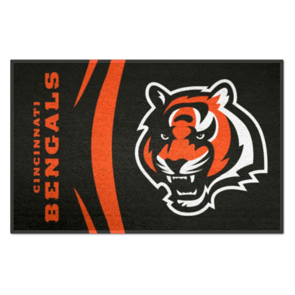 FANMATS NFL - Cincinnati Bengals Black Uniform Inspired 2 ft. x 3 ft ...