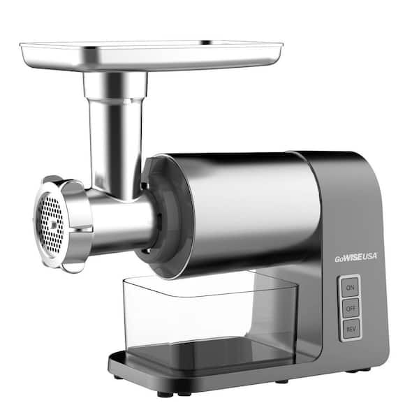 Sausage Maker Heavy Duty 2000-Watt Max Grinder Stainless Steel Cutting Blade Kibbe Kit with 3 Cutting Plates Recipe Book GW88012 GoWISE USA Electric Meat Grinder 