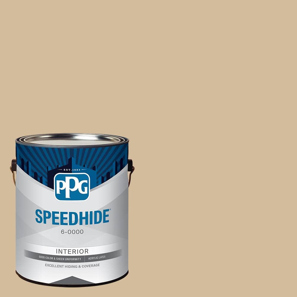 Glidden Essentials 1 gal. PPG1085-4 Best Beige Semi-Gloss Interior Paint  PPG1085-4E-01SG - The Home Depot