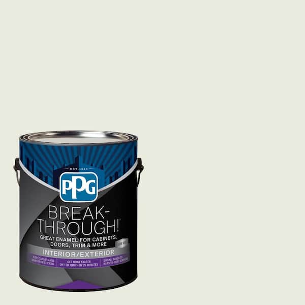 Break-Through! 1 gal. PPG1126-1 Sterling Shadow Semi-Gloss Door, Trim & Cabinet Paint