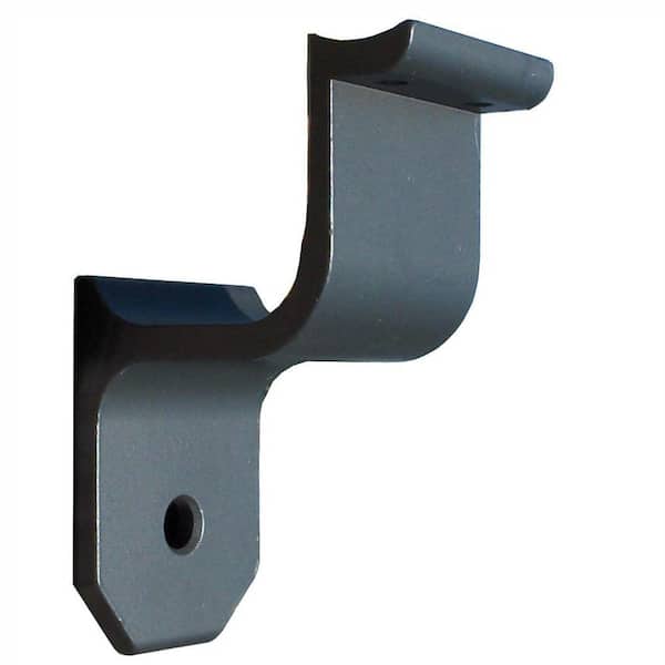 EZ Handrail 1.9 in. Aluminum Round ADA Handrail Bronze Wall Bracket
