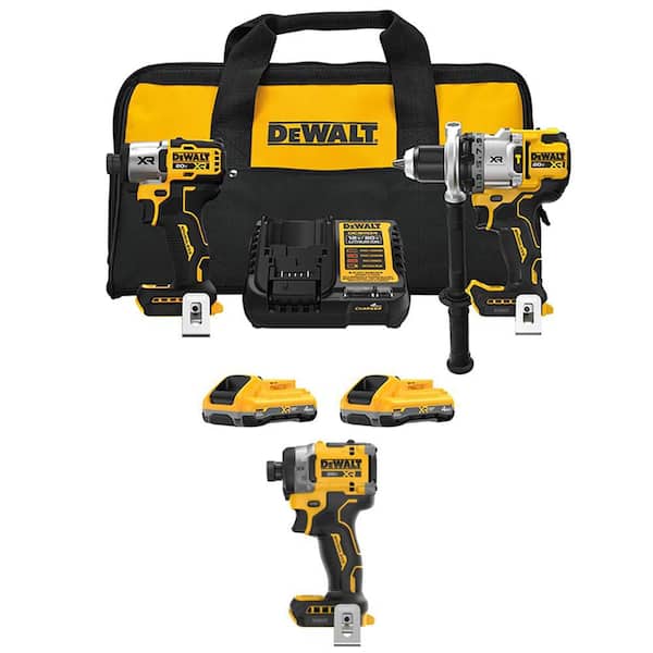 20-Volt MAX Lithium-Ion Cordless 2-Tool Combo Kit and Cordless Impact Driver w/ (2) 4.0 Ah Batteries, Charger & Kit Bag