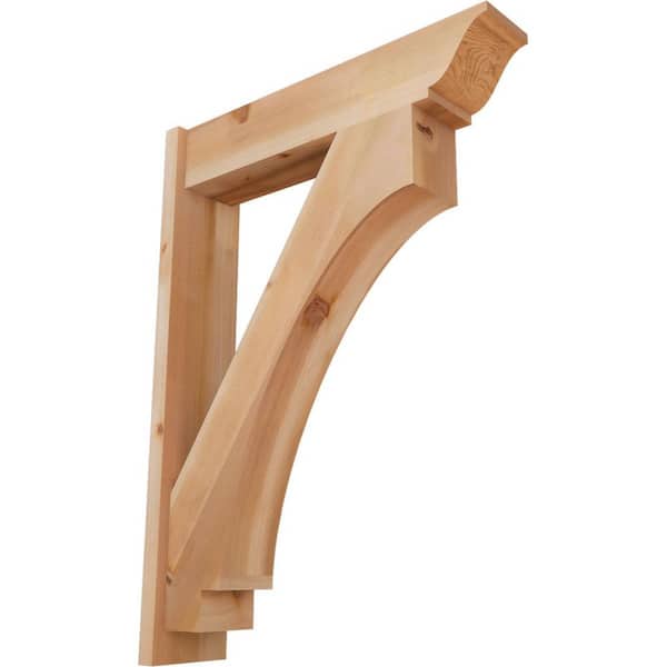 8 in. x 44 in. x 32 in. Western Red Cedar Imperial Traditional Smooth Outlooker