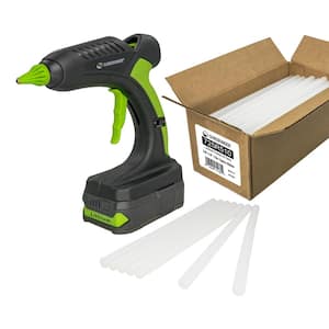 18-Volt Lithium Battery Standard Size Cordless Glue Gun with (94-Sticks)