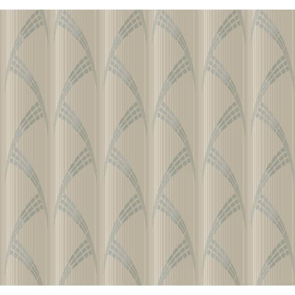 York Wallcoverings Beige Metropolis Wallpaper, 27-in by 27-ft