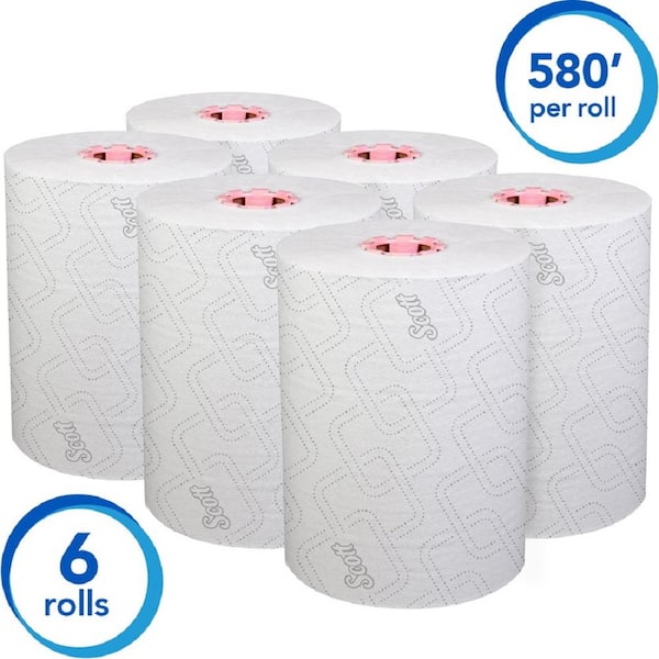 Kimberly-Clark PROFESSIONAL 580 ft. L White Paper Towel Roll (6-Rolls per Pack)