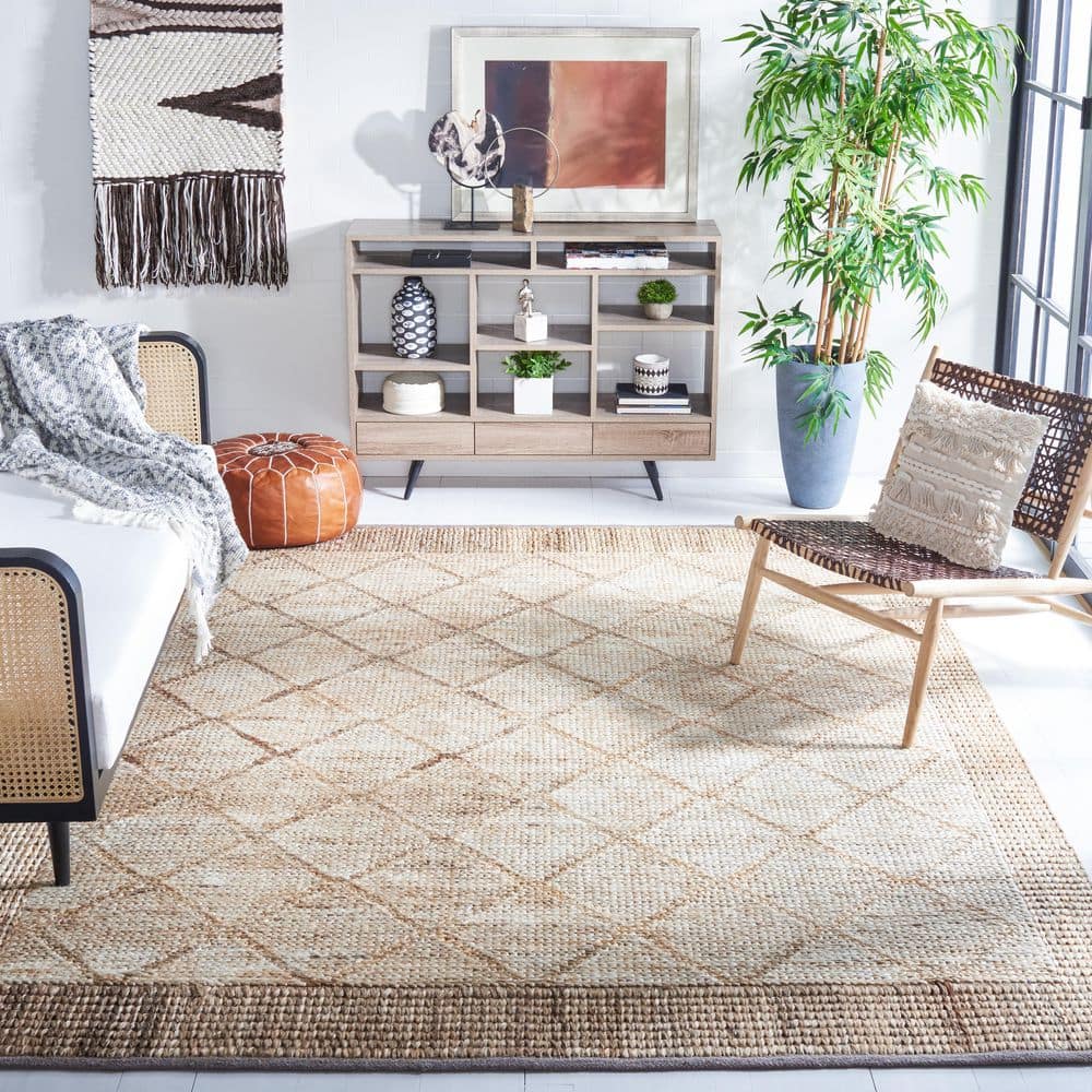 Kilim KLM457 Hand Woven Area Rug - Natural/Beige - 9'x12' - Safavieh