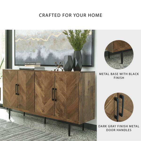 Signature DESIGN BY ASHLEY Prattville Brown 36 in. H Accent