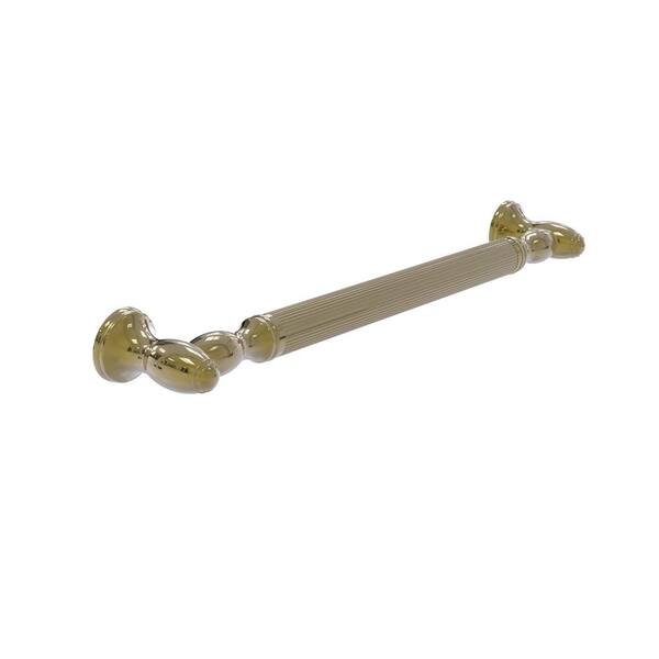 Allied Brass Traditional 24 in. Smooth Grab Bar in Unlacquered Brass