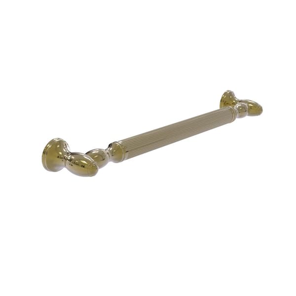 Allied Brass Traditional 32 in. Smooth Grab Bar in Unlacquered Brass