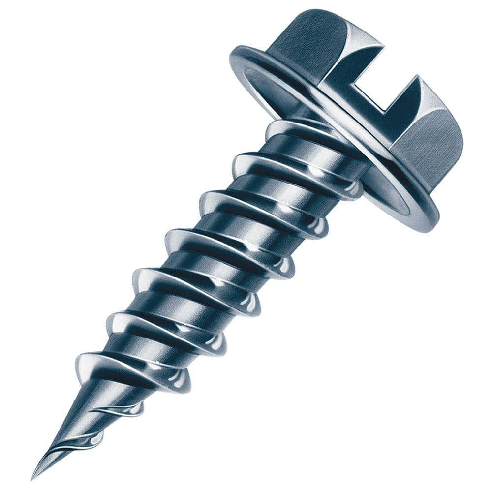 Malco 7 1/2 in. Slotted HexHead Sheet Metal Screw (1000Pack) HW7X1