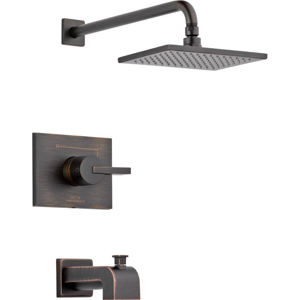 Vero 1-Handle Tub and Shower Faucet Trim Kit Only in Venetian Bronze (Valve Not Included) price history on PriceWatchPro